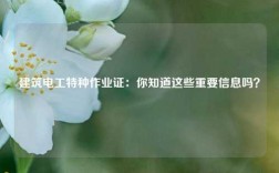 建筑電工特種作業(yè)證：你知道這些重要信息嗎？