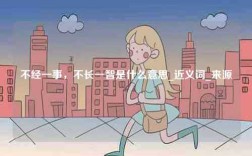 不經一事，不長一智是什么意思_近義詞_來源