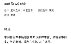 學(xué)富五車的意思