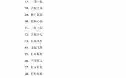 蛇成語