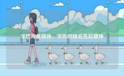 學(xué)歷高低排序，學(xué)歷的排名先后順序
