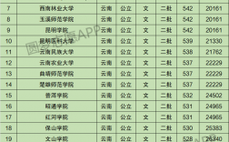 云南二本大學(云南的二本院校排名)