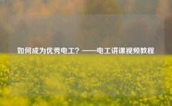 如何成為優秀電工？——電工講課視頻教程
