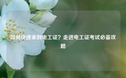 如何快速拿到電工證？走進(jìn)電工證考試必備攻略