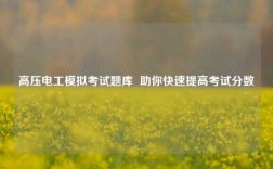 高壓電工模擬考試題庫  助你快速提高考試分數