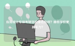 應(yīng)用統(tǒng)計(jì)專碩考研學(xué)校排名如何？哪些學(xué)校更具實(shí)力？
