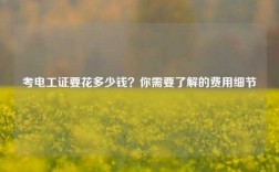 考電工證要花多少錢？你需要了解的費用細(xì)節(jié)