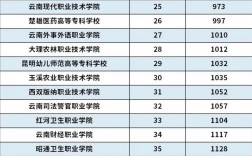 云南省專科學(xué)校排名表(云南職高學(xué)校推薦)