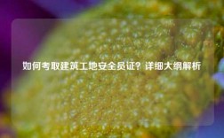 如何考取建筑工地安全員證？詳細(xì)大綱解析