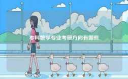 本科數(shù)學(xué)專業(yè)考研方向有哪些
