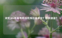 河北2024年高考本科線預估是多少？如何準備？