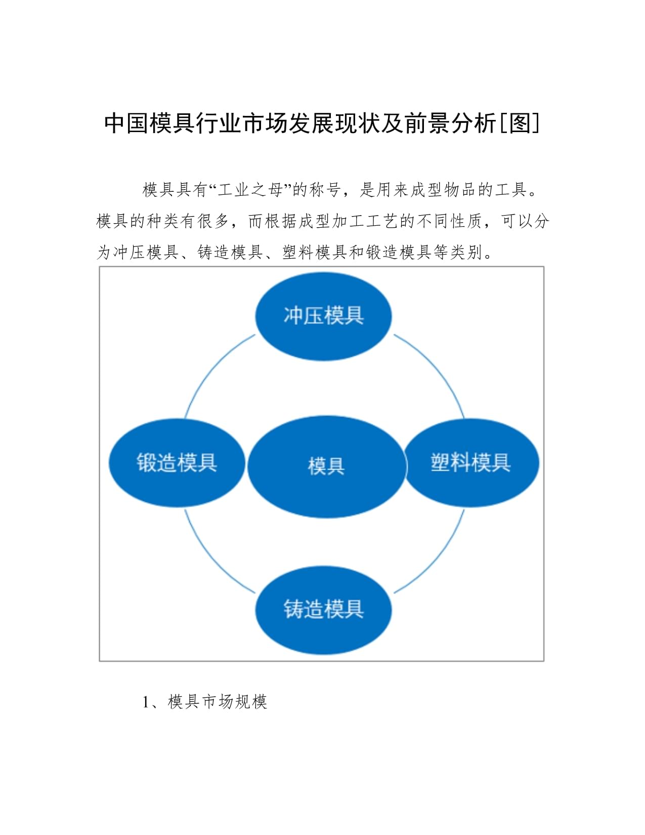 模具設計與制造前景(塑料模具設計)-圖1