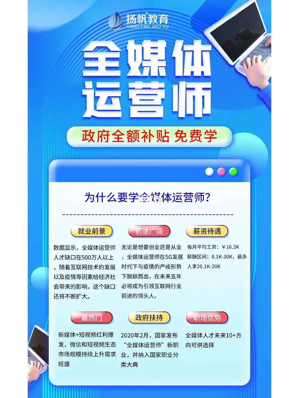 全媒體運營師有補貼(全媒體運營師報考條件)-圖1