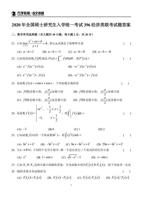 396經(jīng)濟(jì)類聯(lián)考題型及分值(396買什么資料比較好)-圖1