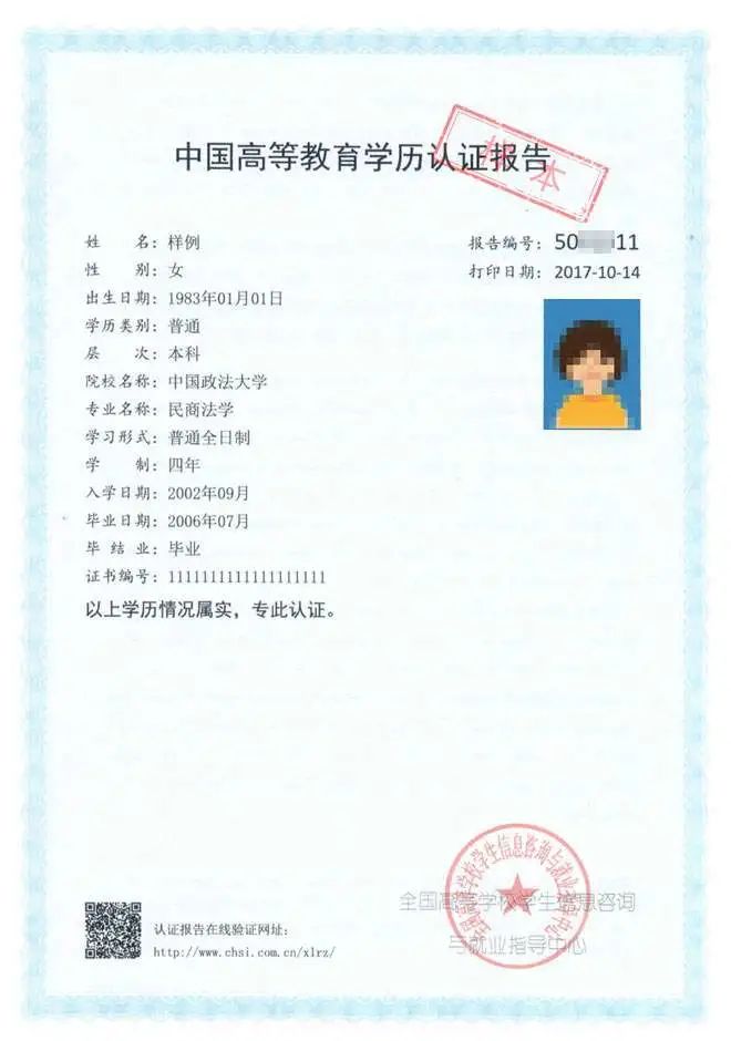 中國高等教育學歷認證報告的報告編號是什么(學歷認證的驗證報告怎么查)-圖1