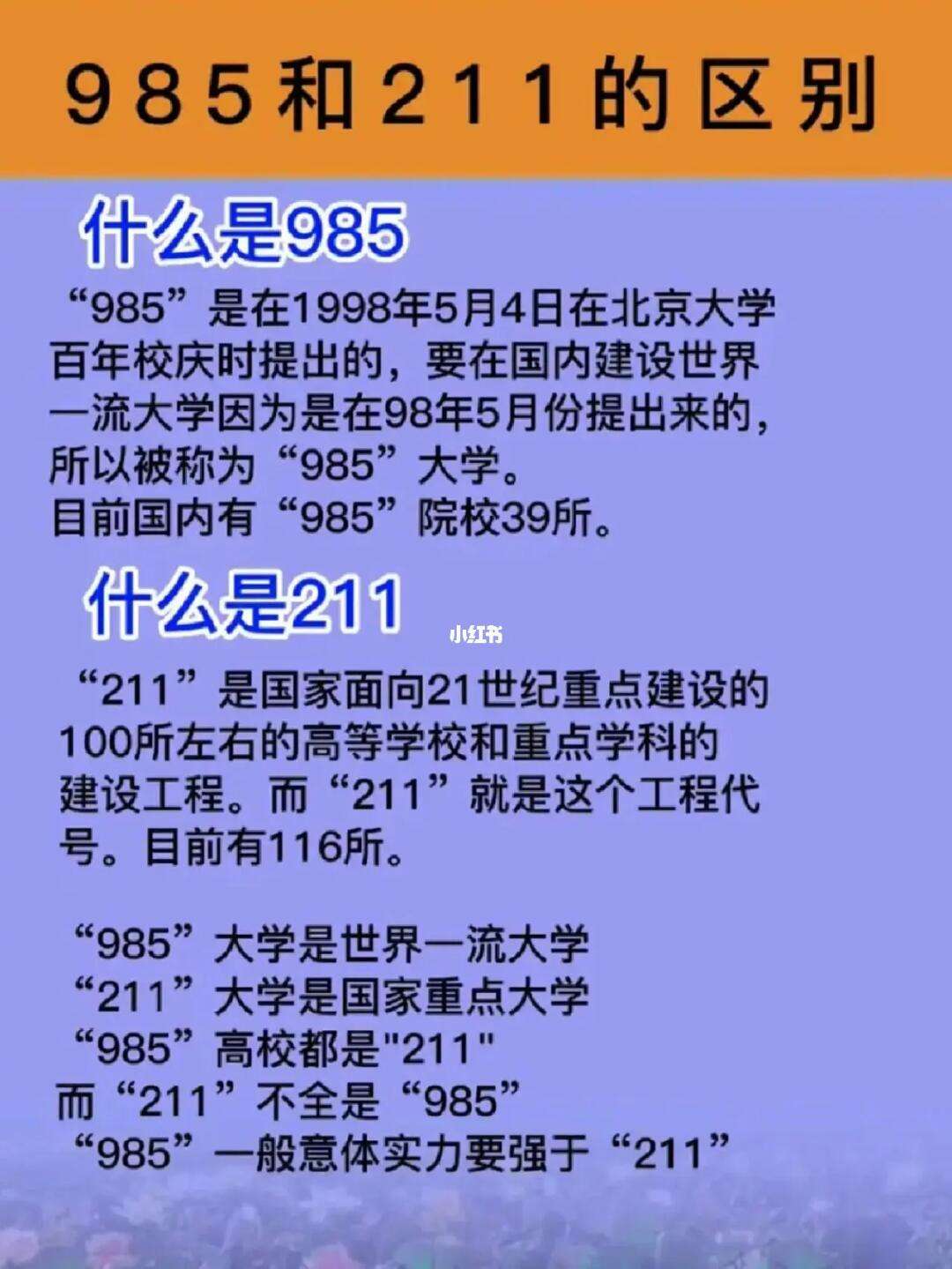 985和211什么區(qū)別-圖1