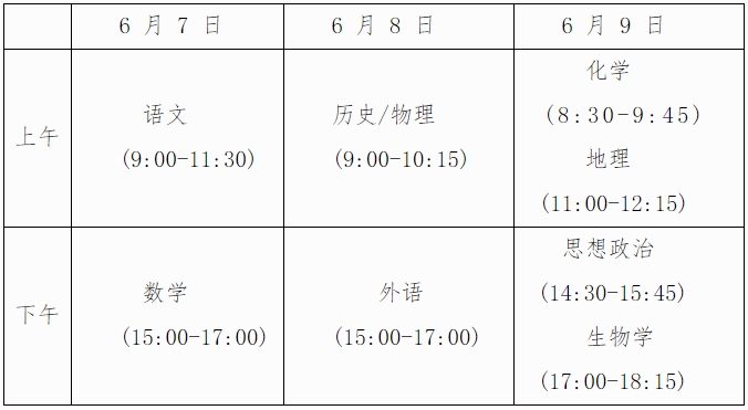 大學(xué)考試時間安排表2024-圖1