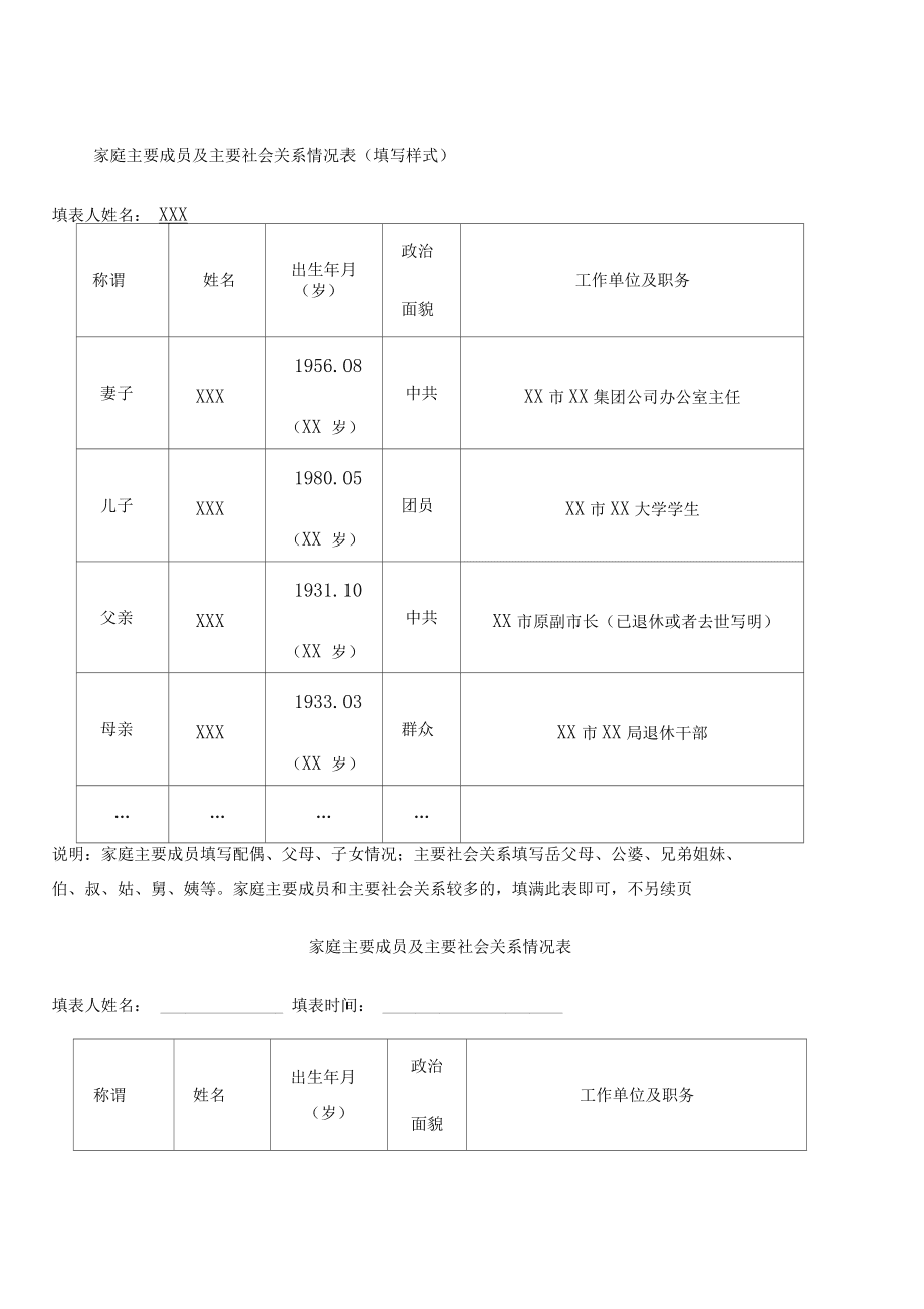 社會關系一欄怎么填-圖1