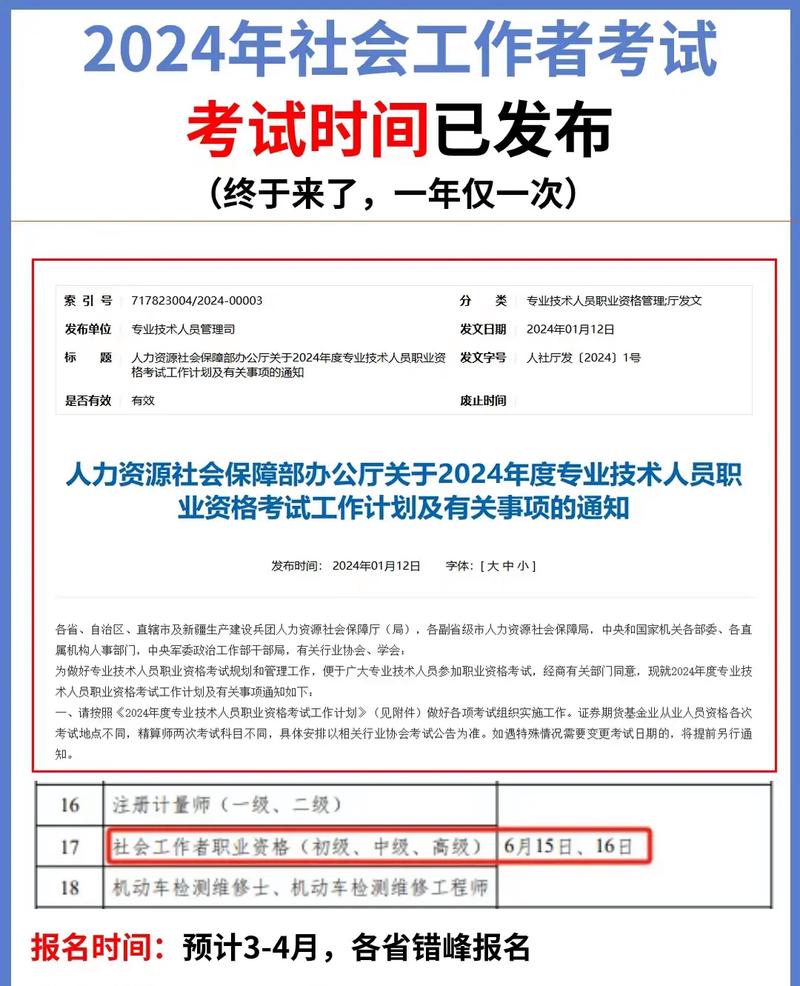 社會工作者2024年考試時間-圖1