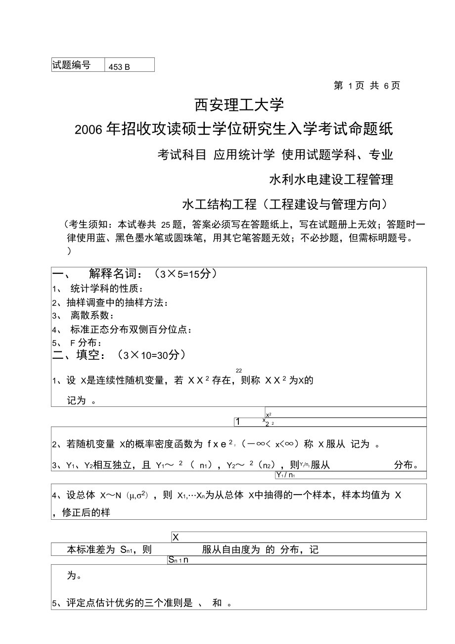 西安理工大學考研難度-圖1