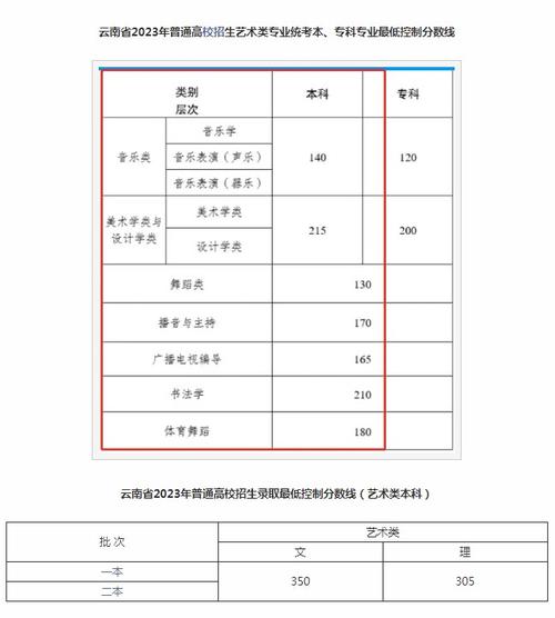 云南藝術學院錄取分數線-圖1