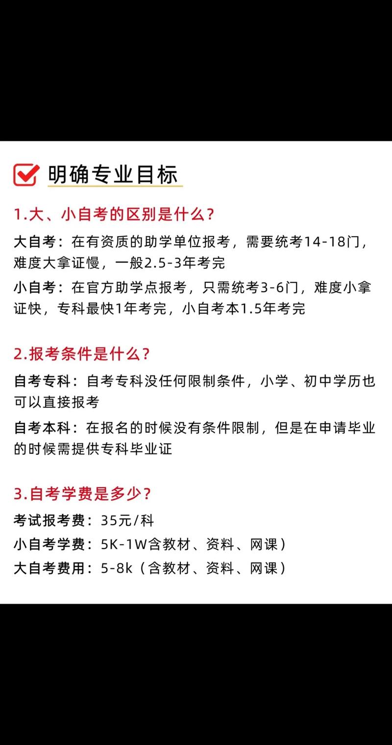 自考?？频臈l件與要求-圖1