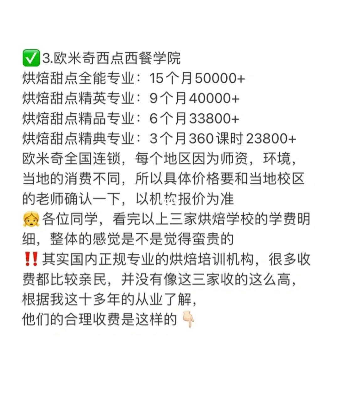 王森西點學校學費明細-圖1