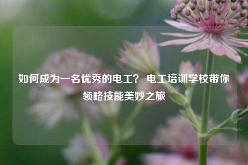 如何成為一名優(yōu)秀的電工？ 電工培訓(xùn)學(xué)校帶你領(lǐng)略技能美妙之旅-圖1