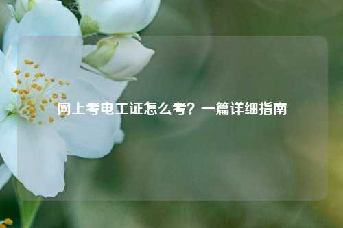 網上考電工證怎么考？一篇詳細指南-圖1