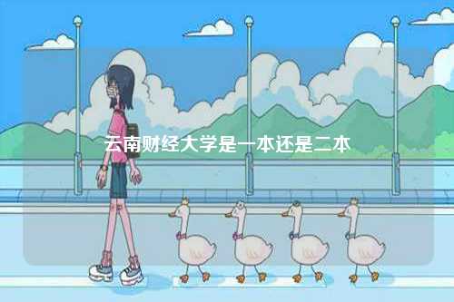 云南財經(jīng)大學(xué)是一本還是二本-圖1